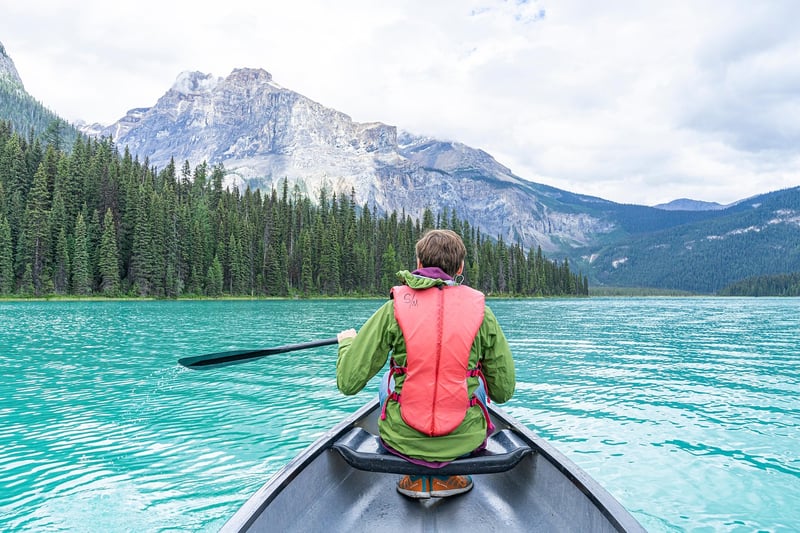 Kayaking in the ocean